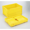 折りたたみコンテナ/オリコン 【40L/イエロー】 CB-S41NR 岐阜プラスチック工業 黄 コンパクトに折りたためる40Lの収納マジシャン イエローの鮮やかな収納容器がお部屋を華やかに彩ります 使わないときはパタンと折りたたんで、場所を取らずに収納できる便利なコンテナBOX
