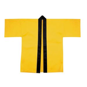 (まとめ) カラー不織布はっぴ/法被 【園児用 Cサイズ】 イエロー(黄) 【×30セット】 黄 元気いっぱい 子どもたちの笑顔を彩る、カラフルな運動会・発表会...