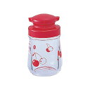 【60セット】 レトロ アンティーク ヴィンテージ 調 醤油差し/しょうゆ容器 【レッド】 6.4×11.2cm さくらんぼ柄 『ブルーム』 赤 青 可愛らしい...