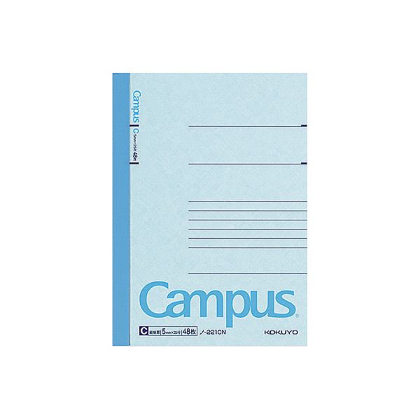(まとめ) コクヨ キャンパスノート(細横罫) A6 C罫 48枚 ノ-221CN 1セット(20冊) 【×5セット】 アイデアを広げる魔法の手帳 クリエイティ...