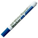 (まとめ) TANOSEE ホワイトボードマーカー 中字角芯 青 1本 【×100セット】 白 青い中字角芯の中綿タイプホワイトボードマーカー100本セット 書...