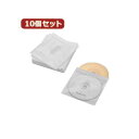 10個セット Blu-ray・CD・DVD対応不織布ケース タイトルカード CCD-NIWB60WH CCD-NIWB60WHX10 便利なタイトルカード付き ...