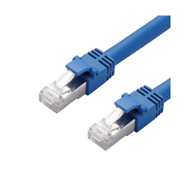 LANケーブル 配線 ／CAT7／10m／ブルー LD-TWS／BU10 青 のLANケーブル 配線 、CAT7規格で信号クオリテ..