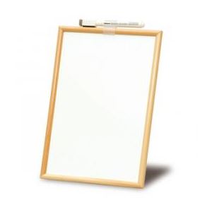 (業務用セット) ウッドホワイトボード・ミニ／Lサイズ WBM-002【×10セット】 白 ホワイトボードの新た..