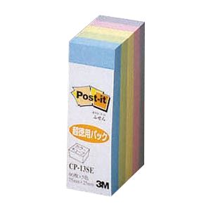 (まとめ) 住友スリーエム カラーキューブ 蛍光/パステルカラーシリーズ CP-13SE パステルカラー5色 1個入 【×10セット】 鮮やかな色彩が魅力のカラ...