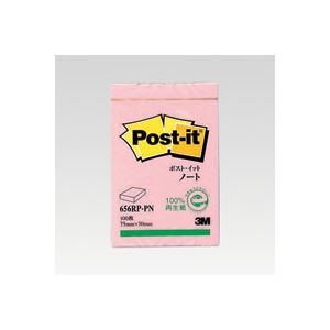 (まとめ) 住友スリーエム ポストイット(R) 再生紙 1個入り 横50×縦75mm 656RP-PN ピンク 1個入 【×10セット】 お得なまとめ買い お徳...