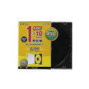 (まとめ) Blu-ray/DVD/CDケース(スリム/PS/1枚整理 収納 ) CCD-JSCS10BK【×10セット】 スリムでスタイリッシュなデザインのメ...