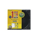 (まとめ) Blu-ray/DVD/CDケース(スリム/PS/1枚整理 収納 ) CCD-JSCS10CBK【×10セット】 スリムでスタイリッシュなデザインの...