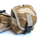 イギリス軍 放出 グレーネードポーチ デザート DPM 英軍 未使用 デッドストック ミリタリーバッグ ミリタリーグッズ カバン 未使用のデザートカモフラージュ...