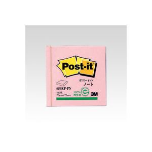 (まとめ) 住友スリーエム ポストイット(R) 再生紙 1個入り 横75×縦75mm 654RP-PN ピンク 1個入 【×10セット】 お得なまとめ買い お徳...