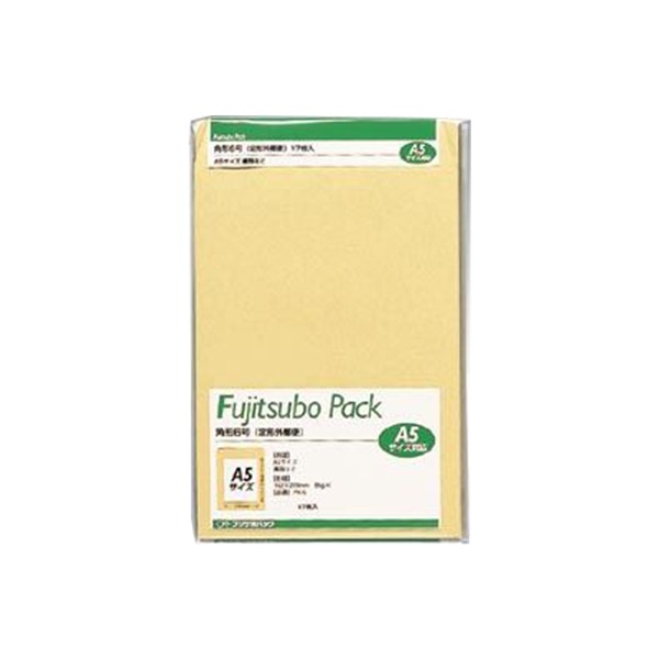(まとめ) 藤壷クラフトパック封筒 クラフト製・パック入 PK-6 17枚入 【×10セット】 藤壷のクラフトパック封筒、手触り良くしっかりとした17枚入りセッ...