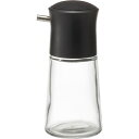 【50セット】 プッシュ式 調味差し/醤油さし 【Sサイズ ブラック】 本体:ソーダガラス 『スタビアリュクス』 黒 シンプルで洗練されたデザインの調味料容器 ...