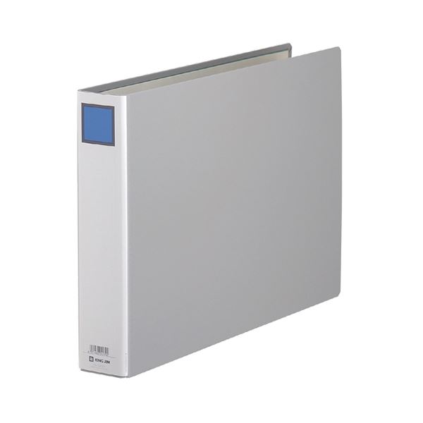 (まとめ) キングファイルG A3ヨコ 500枚収容 背幅66mm グレー 1005EN 1冊 【×10セット】 整理 収納 力抜群 便利な片開きパイプ式ファイ...