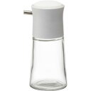 【50セット】 プッシュ式 調味差し/醤油さし 【Sサイズ ホワイト】 本体:ソーダガラス 『スタビアリュクス』 白 シンプルで洗練されたデザインの調味料容器 ...