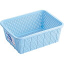 【28セット】 キッチン 台所 バスケット/キッチン 用品 【DMサイズ】 ブルー 材質:PP メッシュ形状 『HOME&HOME』 青 清潔感溢れるキッチンカ...