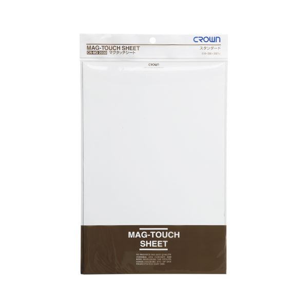 (まとめ) マグタッチシート ツヤ無しタイプ CR-MG2030-W 白 1枚入 【×10セット】 自在に切り書きできるマグネットシートが進化 驚きのツヤ無しタ...