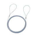(まとめ) eセキュリティ(ワイヤー、1.5m・1.6mm) SLE-3W-15【×10セット】 オフィス作業の安心を守る パワフルセキュリティテスター(ワイヤ...