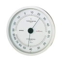 (まとめ)EMPEX 温度・湿度計 スーパーEX高品質 温度・湿度計 壁掛用 EX-2747 シャインシルバー【×2セット】 高品質で洗練されたデザインの温湿度...