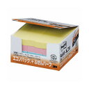 (まとめ) 3M ポストイット エコノパック ふせんハーフ 再生紙 75×12.5mm 混色 5601-K20 1パック(24冊) 【×4セット】 エコな再生紙...
