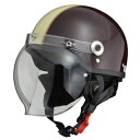 リード工業 (LEAD) バブルシールド付ハーフヘルメット CR760 BR/IV フリー 快適な装着感と優れた保護機能を持つハーフヘルメット 安全性とスタイル...