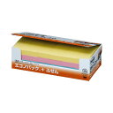 (まとめ) 3M ポストイット エコノパック ふせん 再生紙 75×25mm 4色 5001-K20 1パック(24冊) 【×2セット】 環境に優しい再生紙で作...