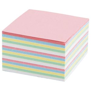 (まとめ) プロモスティックジャパン どこからでもふせん 50×50mm 混色5色 TAF-09-008 1冊 【×10セット】 色とりどりのメモ・付箋・紙製品...