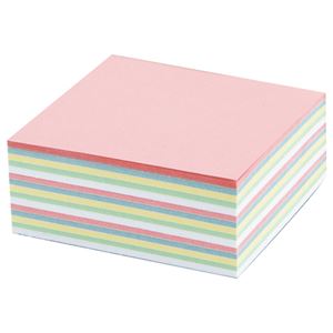 (まとめ) プロモスティックジャパン どこからでもふせん 75×75mm 混色5色 TAF-09-007 1冊 【×5セット】 色とりどりのメモリーズ どこでも...