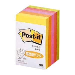 (まとめ) 住友スリーエム カラーキューブ 蛍光/パステルカラーシリーズ CN-23SE 蛍光色5色 1個入 【×10セット】 鮮やかな蛍光と優雅なパステルが融...