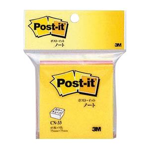 (まとめ) 住友スリーエム カラーキューブ 蛍光/パステルカラーシリーズ CN-33 蛍光色5色 1個入 【×5セット】 鮮やかな蛍光と優雅なパステルが融合した...