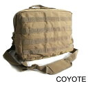 アメリカ軍 2WAY ショルダー バッグ カバン コヨーテブラウン モール A4対応 ナイロンキャンバス地 防水加工 米軍 レプリカ 茶 アメリカ軍の2WAYシ...