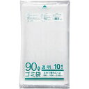 (まとめ) クラフトマン 業務用透明 メタロセン配合厚手ゴミ袋 90L HK-089 1パック(10枚) 【×15セット】 透明で高い耐久性 頑丈 な業務用ゴミ...