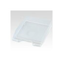 (まとめ) デスク (テーブル 机) トレー SSS-1246-90 クリア 1個入 【×10セット】 A3サイズまで整理 収納 可能 デスク (テーブル 机) トップを整理整頓するSSS-1246-90クリアトレイセットが10個入りでお得(3)