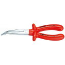 KNIPEX(クニペックス)2627-200 絶縁40゜先曲ラジオペンチ 1000V 驚異的な精度で細部まで確実に掴む 最高品質の絶縁40゜先曲ラジオペンチ10...