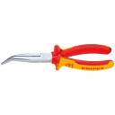 KNIPEX(クニペックス)2626-200 絶縁40゜先曲ラジオペンチ 1000V (SB) 驚異的な精度で細部まで確実に掴む 最高品質の絶縁40゜先曲ラジオ...