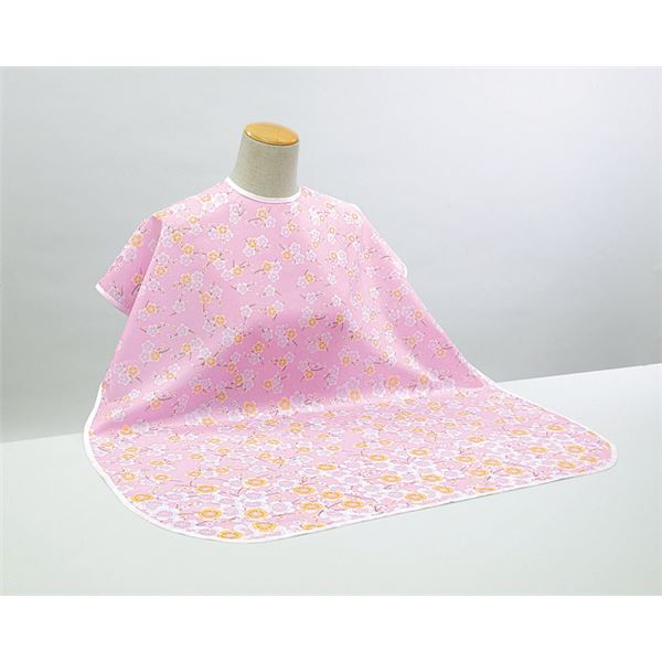 (まとめ)ピジョン 食事用エプロン 肩までおおえる食事エプロン (1)ピンク(花柄) 11241【×5セット】 食事を楽しく、清潔に 肩まで覆う食事エプロンで、...