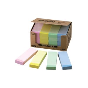 (まとめ) ニチバン ポイントメモ(R) ビジネスパック ふせんタイプ FB-2KP パステルライン(黄 青 桃 緑) 20個入 【×3セット】 オフィスにぴっ...