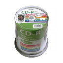 (まとめ)HI DISC CD-R 700MB 100枚スピンドル データ用 52倍速対応 白ワイドプリンタブル HDCR80GP100【×2セット】 高品質な...