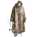 ミリタリー ナイロン ポンチョ フリーサイズ A-TAC S 防水加工 整理 収納 ポーチ付 折りたたみ可 軽量 レインウェア 雨具 アウトドアの頼れる相棒 防...