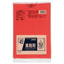 (まとめ) ジャパックス カラーポリ袋 赤 45L CCR45 1パック(10枚) 【×20セット】 鮮やかな赤が彩る、45Lの掃除用ポリ袋 まとめ買いでお得な...