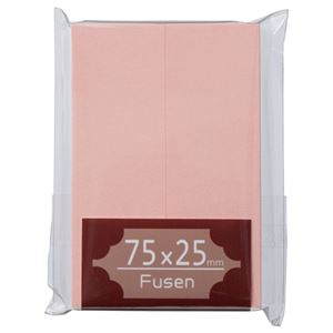 (まとめ) TANOSEE ふせん 75×25mm 桃 1パック(2冊) 【×30セット】 ピンクの桃色で、普通粘着の便利なサイズ 書類整理やメモに最適なTAN...