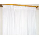 ミラーレースカーテン 2枚組 / 100cm×133cm アイボリー / 洗える ウォッシャブル アジャスターフック付き 『ウィッシュ』 九装 乳白色 プライバ...