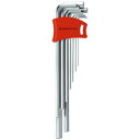 PB SWISS TOOLS 211DH-10 ホルダー付六角レンチセット ロング(パックナシ) パワフルなグリップと長いホルダーが魅力 最高品質の六角レンチセ...