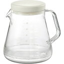 コーヒーサーバー 【ホワイト】 850ml 約150×122×137mm 日本製 国産 5杯分 電子レンジ対応 箱入り 『ストロン』 〔キッチン 台所〕 白 割...