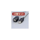 10個セット マグネット内蔵USB延長ケーブル 配線 USB-EAM1GTX10 パソコン PC の奥深くでも使える 便利なマグネット付きUSB延長ケーブル 配...