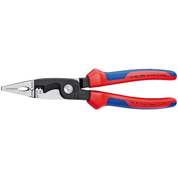 KNIPEX クニペックス 1382-200 エレクトロプライヤー コンフォート SB 工具 ツール DIY 作業工具 道具 プライヤー 6つの機能を備えた電気...