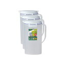 (まとめ) アスベル 水差しポット ドリンクビオ 2.0L 8231-D202 1セット(3個) 【×5セット】 飲み物を楽しむための必須アイテム 容量2.0L...
