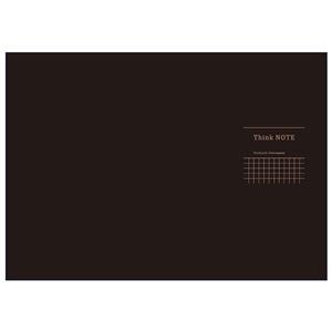 (まとめ) 高橋政史xNakabayashi ロジカルシンクノート A3・ヨコ/5mm方眼ブラック・グレー罫/40枚 RP-A301-DN【×10セット】 黒 ...