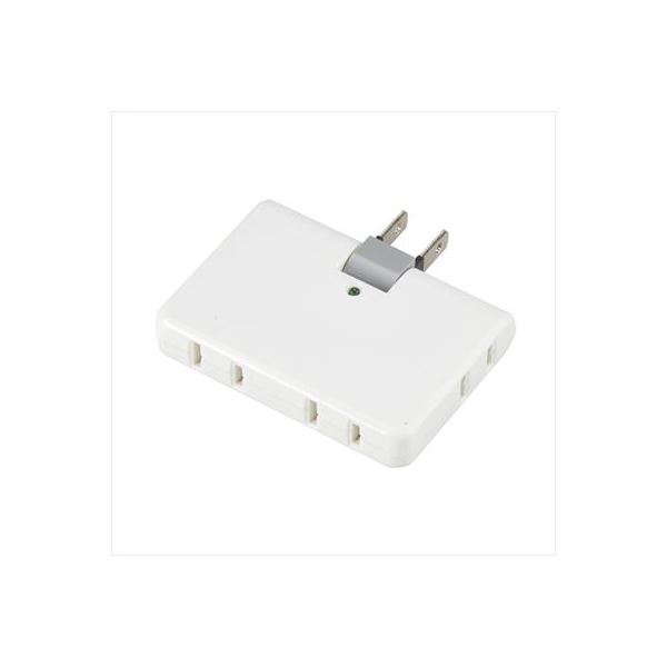 (まとめ)YAZAWA 強力雷ガード付4個口コーナータップ Y02HCK400WH【×5セット】 安心の大容量! 雷でも安全! 12000V対応の雷サージフィルター搭載! 強力な雷ガード付き4個口コーナータップ! 大きな雷にも負けない安心感をお届けします! 雷から家電を守り、快適な生活をサポー