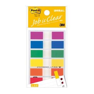 (まとめ) 住友スリーエム ポストイット(R) ジョーブ 透明見出し 683MH 混色6色 1個入 【×10セット】 鮮やかなカラーバリエーション、クリアな見出...