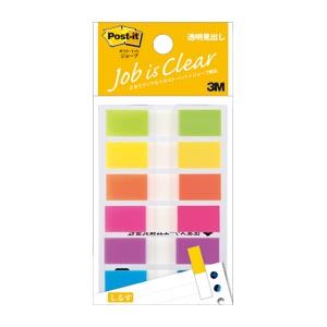 (まとめ) 住友スリーエム ポストイット(R) ジョーブ 透明見出し 683NEH 混色6色 1個入 【×10セット】 住友スリーエムのポストイット(R) ジョ...